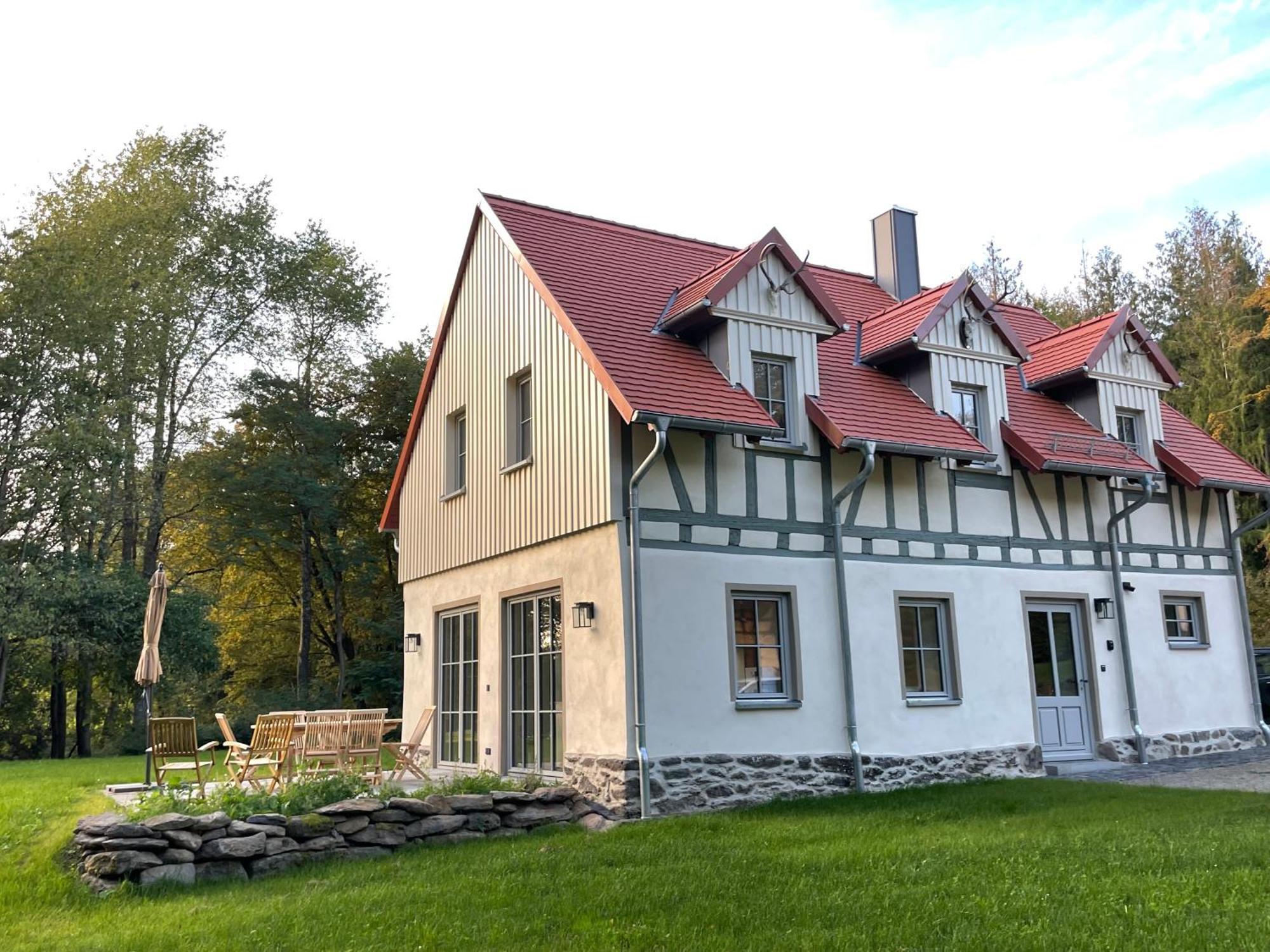 Schellnhof Forsthaus Am Waldrand Apartment Nidda Exterior foto